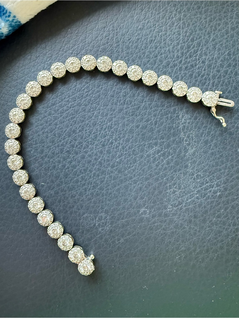 Effy White LAB GROWN Round Tennis Bracelet